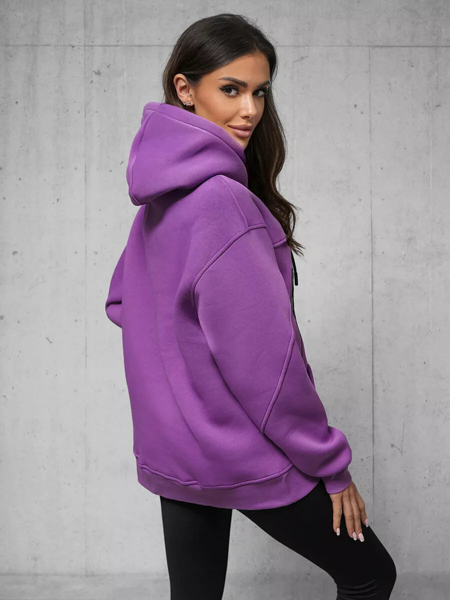 Women's purple sweater Broken