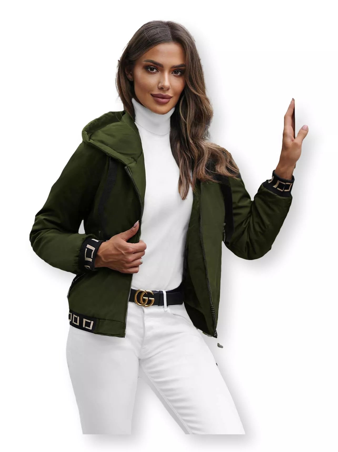Women's green jacket Ital