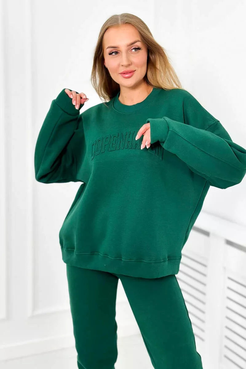 Women's green Copenhagen set.