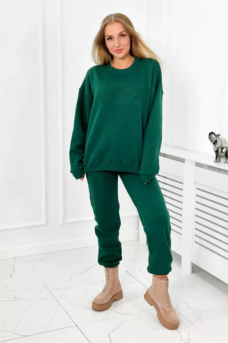 Women's green Copenhagen set.