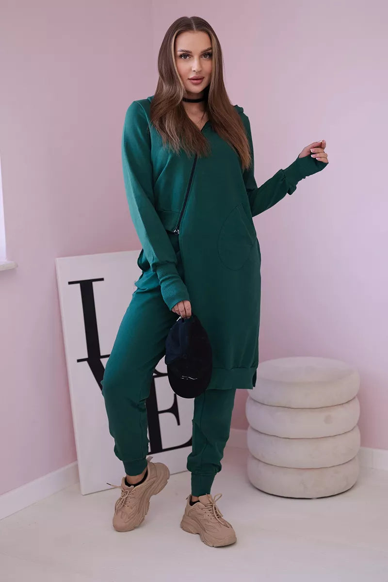 Women's green Donni suit.