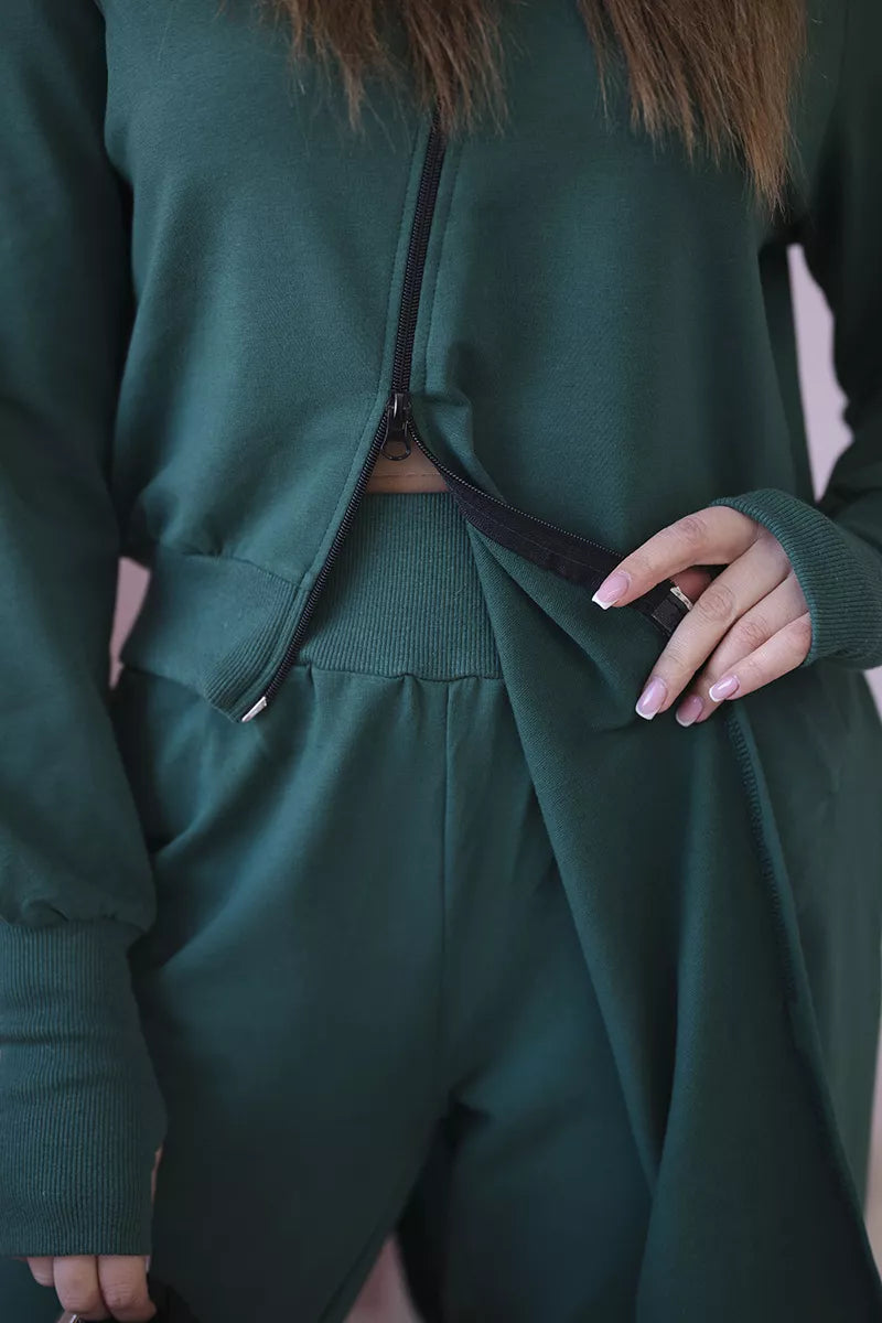 Women's green Donni suit.