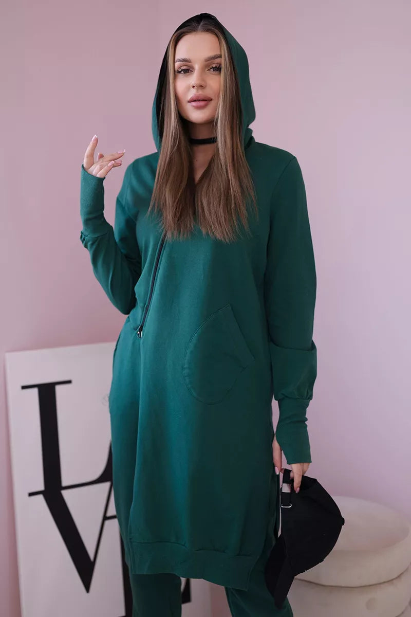 Women's green Donni suit.