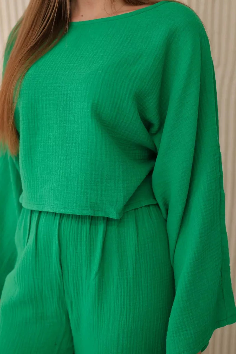 Women's green Sunny set.