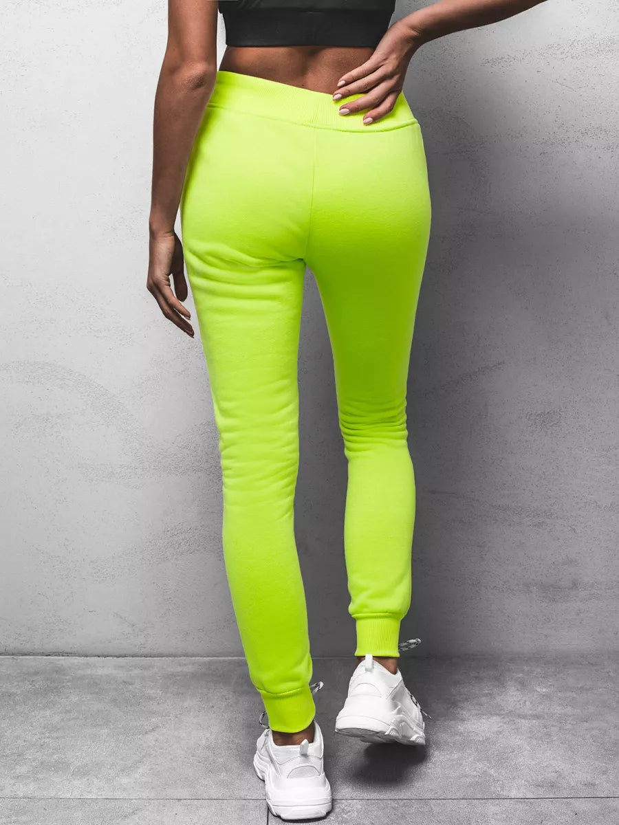 Women's green/neon casual pants Flor