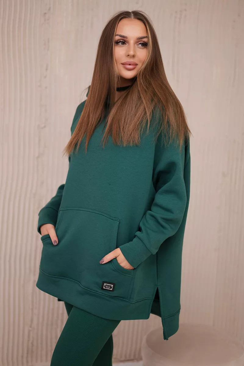 Women's green casual set Mocca