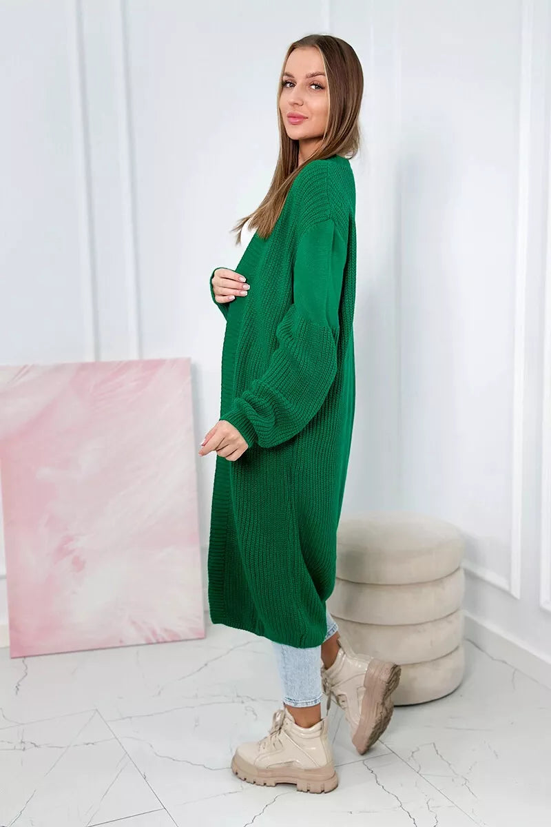 Women's green cardigan Longy 