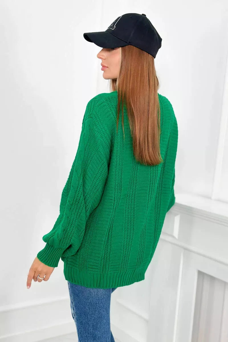 Women's green sweater Sari