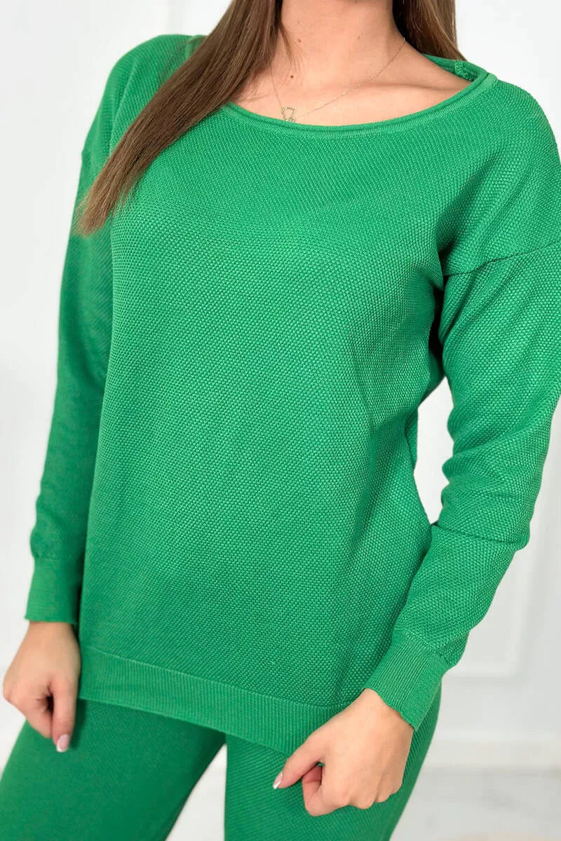 Women's green suit Lora