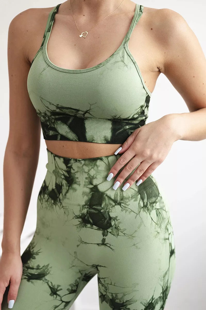 Women's green Push Up set.