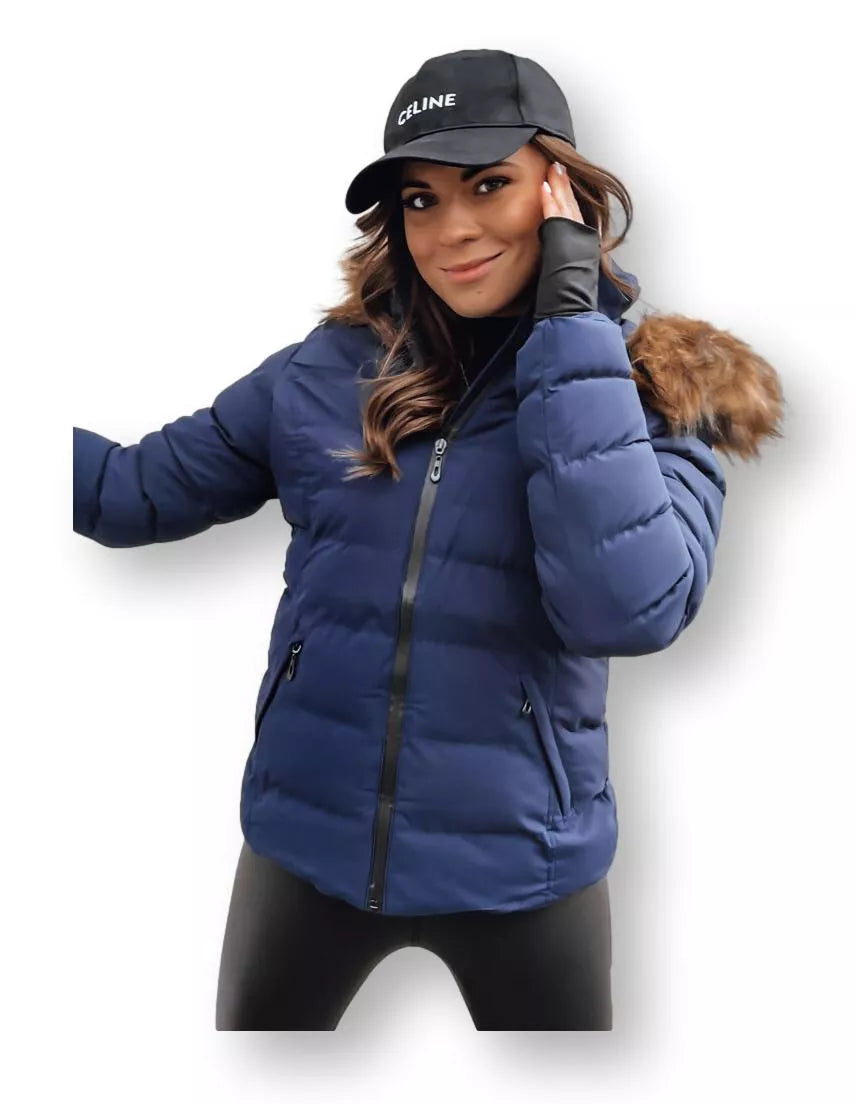 Women's blue winter jacket Paloma
