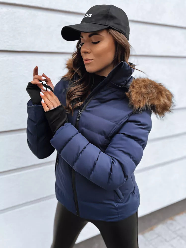 Women's blue winter jacket Paloma