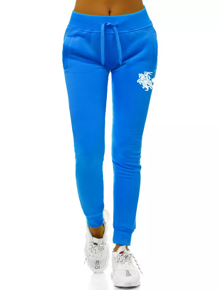 :Women's blue casual pants VYTIS 