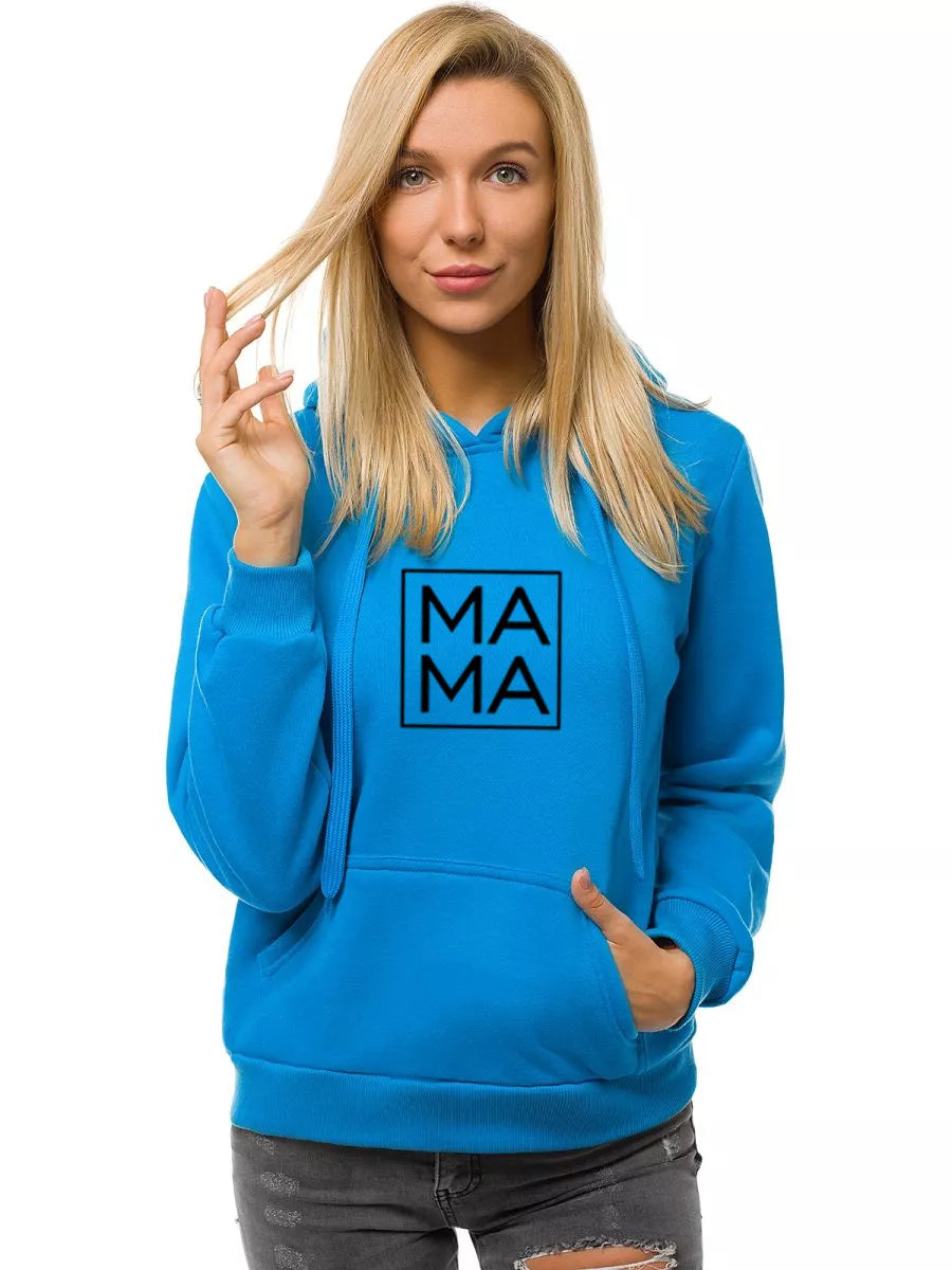 Women's blue sweater MAMA