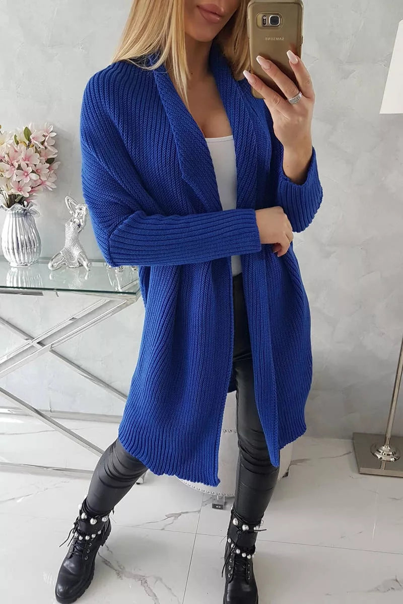 Women's blue cardigan Nave
