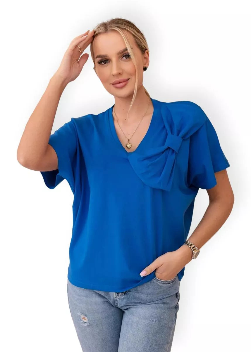 Women's blue T-shirt Korin