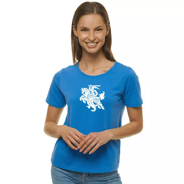 Women's blue T-shirt Vytis