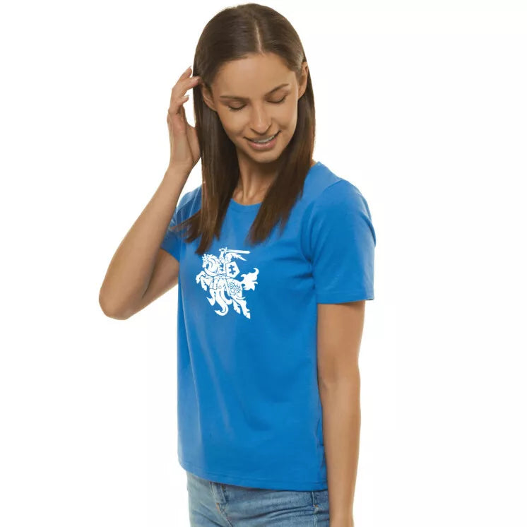 Women's blue T-shirt Vytis