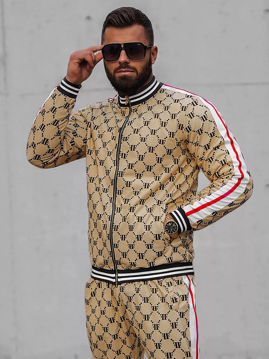 Sand-colored - black men's set Oran