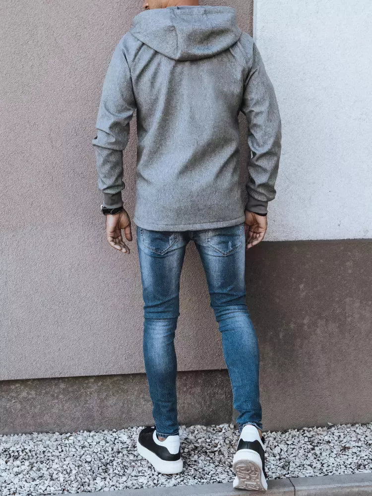 Softshell gray jacket for men Sofi