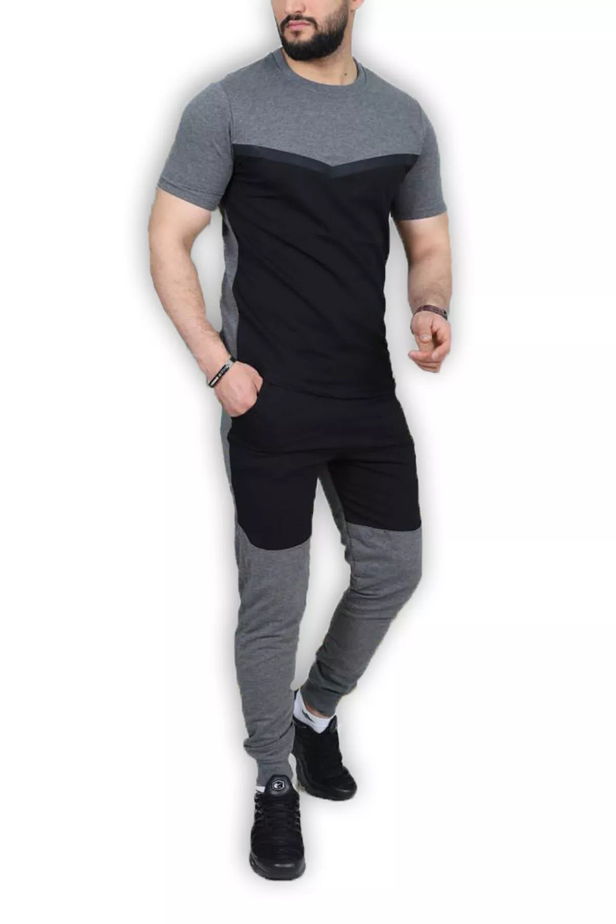 Sports set dark gray - black Carter