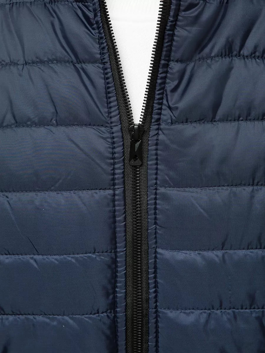 Men's quilted dark blue vest Lider