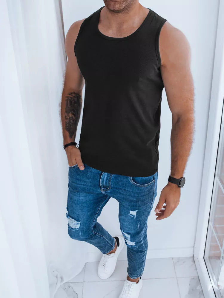 Sleeveless T-shirt black Korel