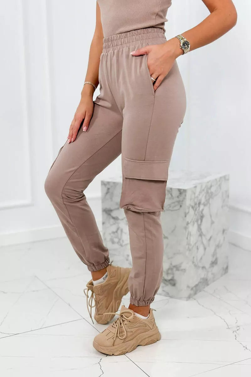Lovet three-piece women's sand-colored suit