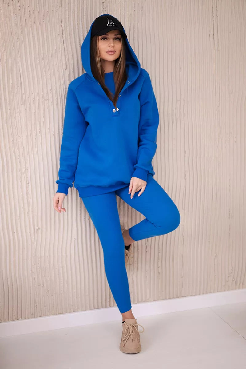 Three-piece women's blue suit, Sitin.