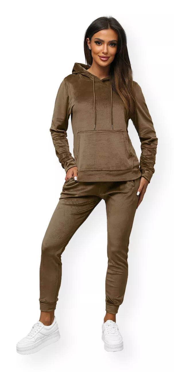 Dark brown velour set Peril