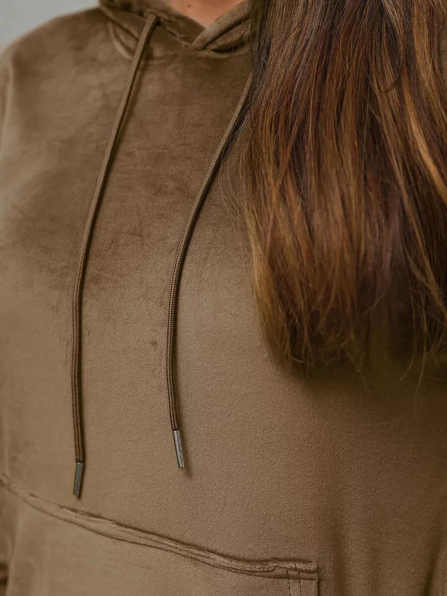 Dark brown velour set Peril