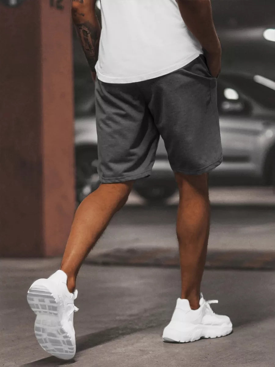 Dark gray men's sports shorts Saravi