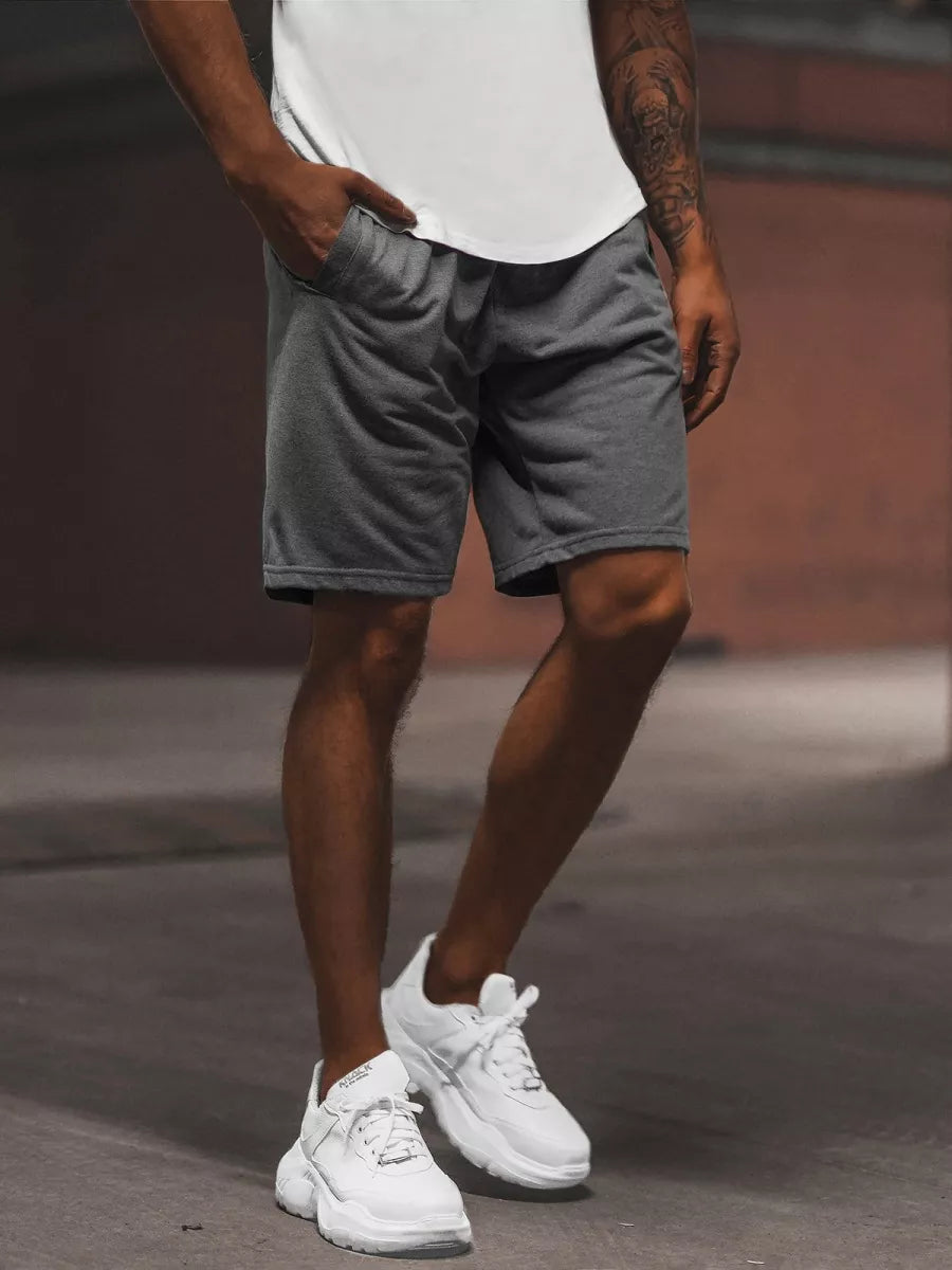 Dark gray men's sports shorts Saravi