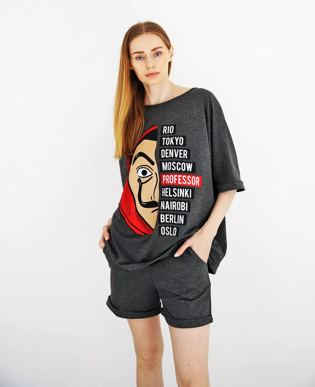 Dark gray women's suit Vendetta