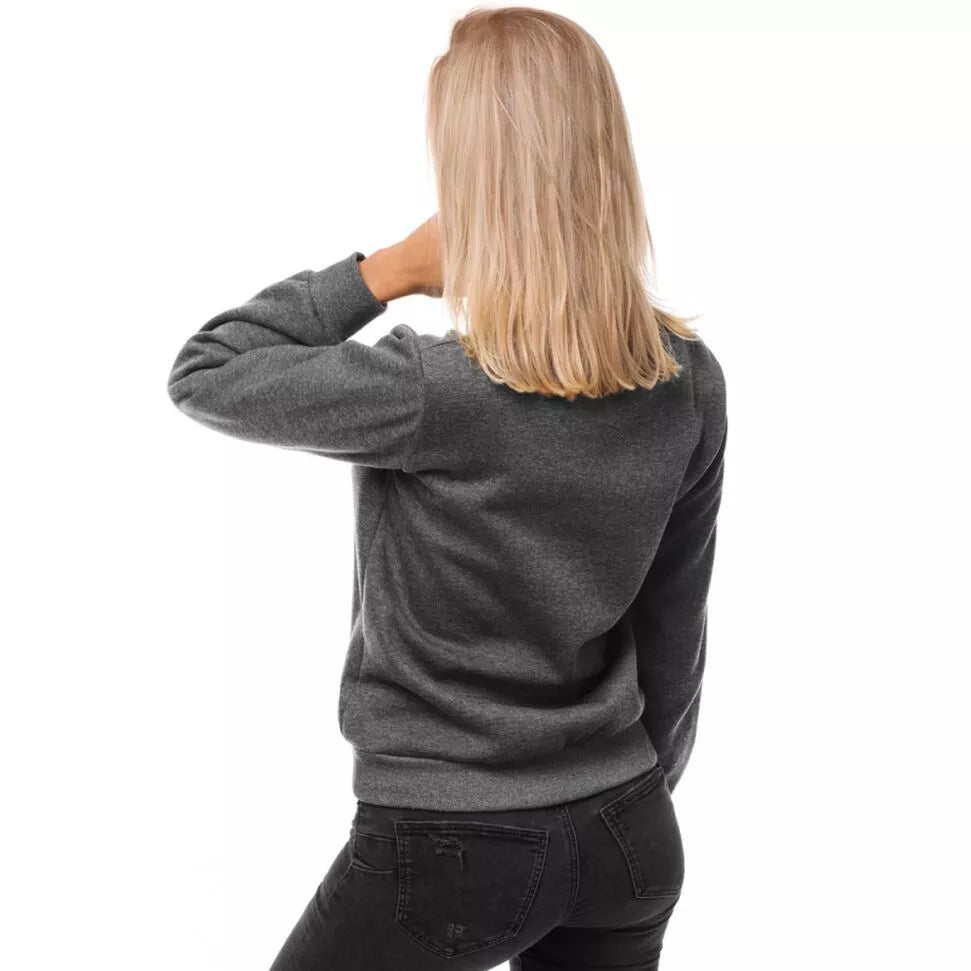 Dark gray women's hoodie No ProbLama