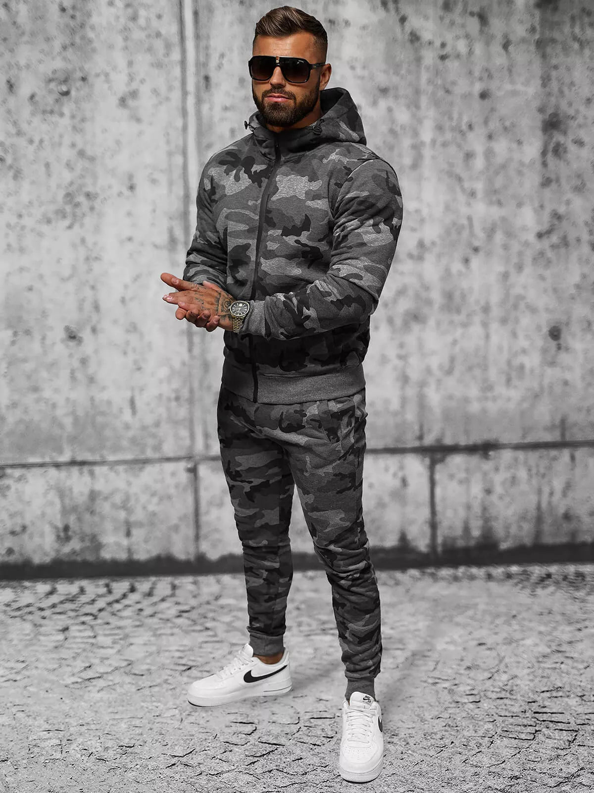 Dark gray Army tracksuit