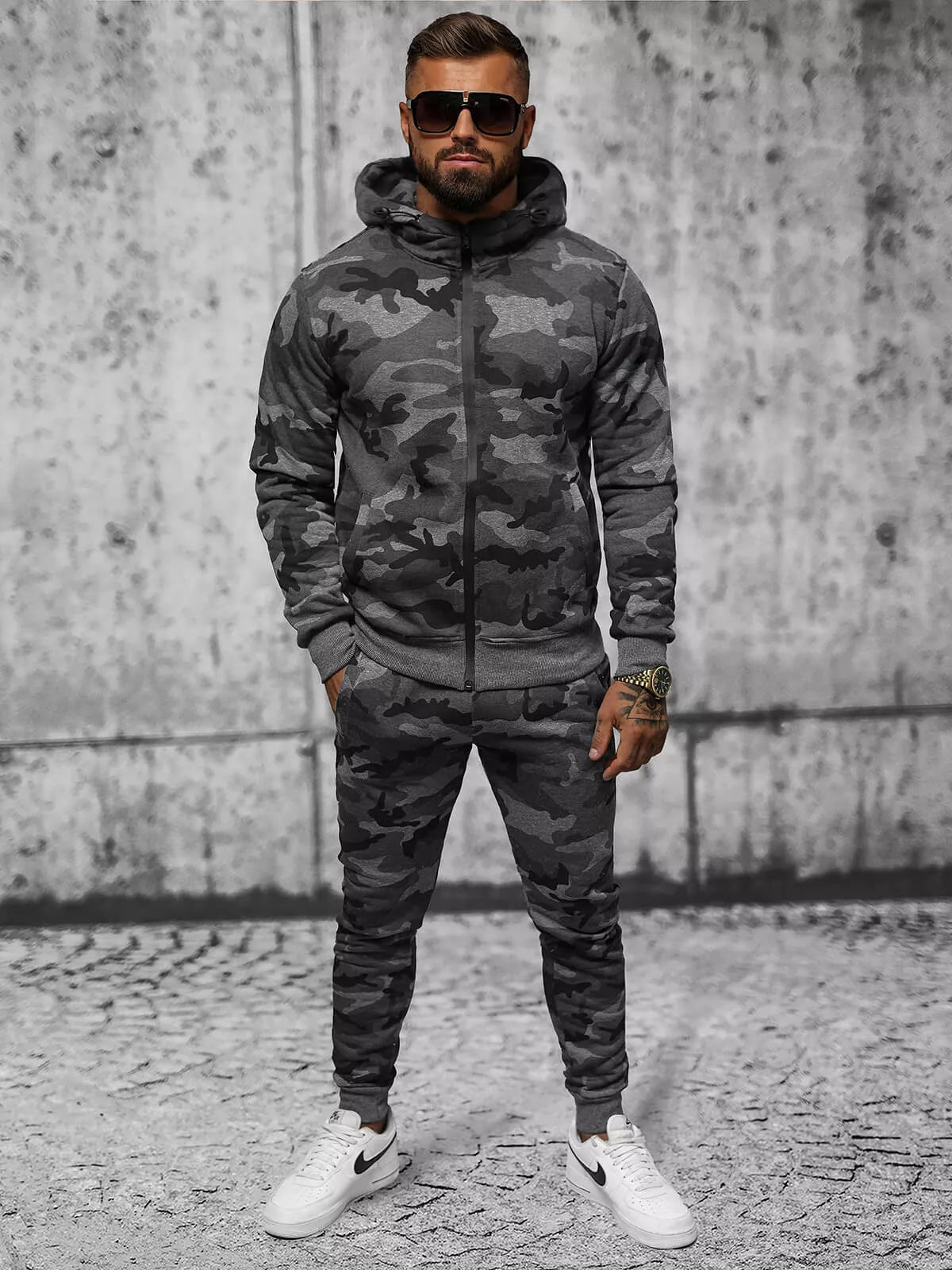 Dark gray Army tracksuit