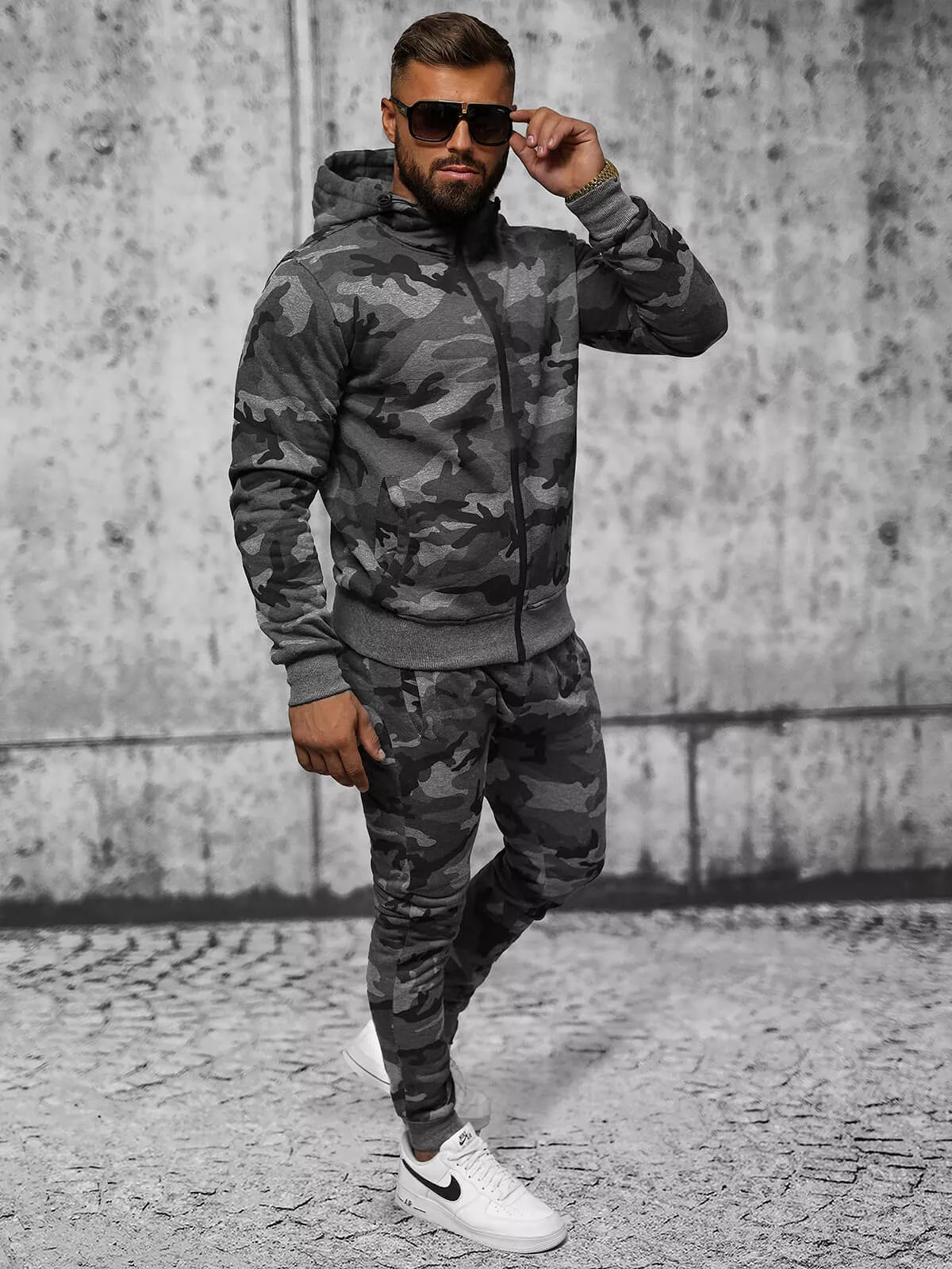 Dark gray Army tracksuit