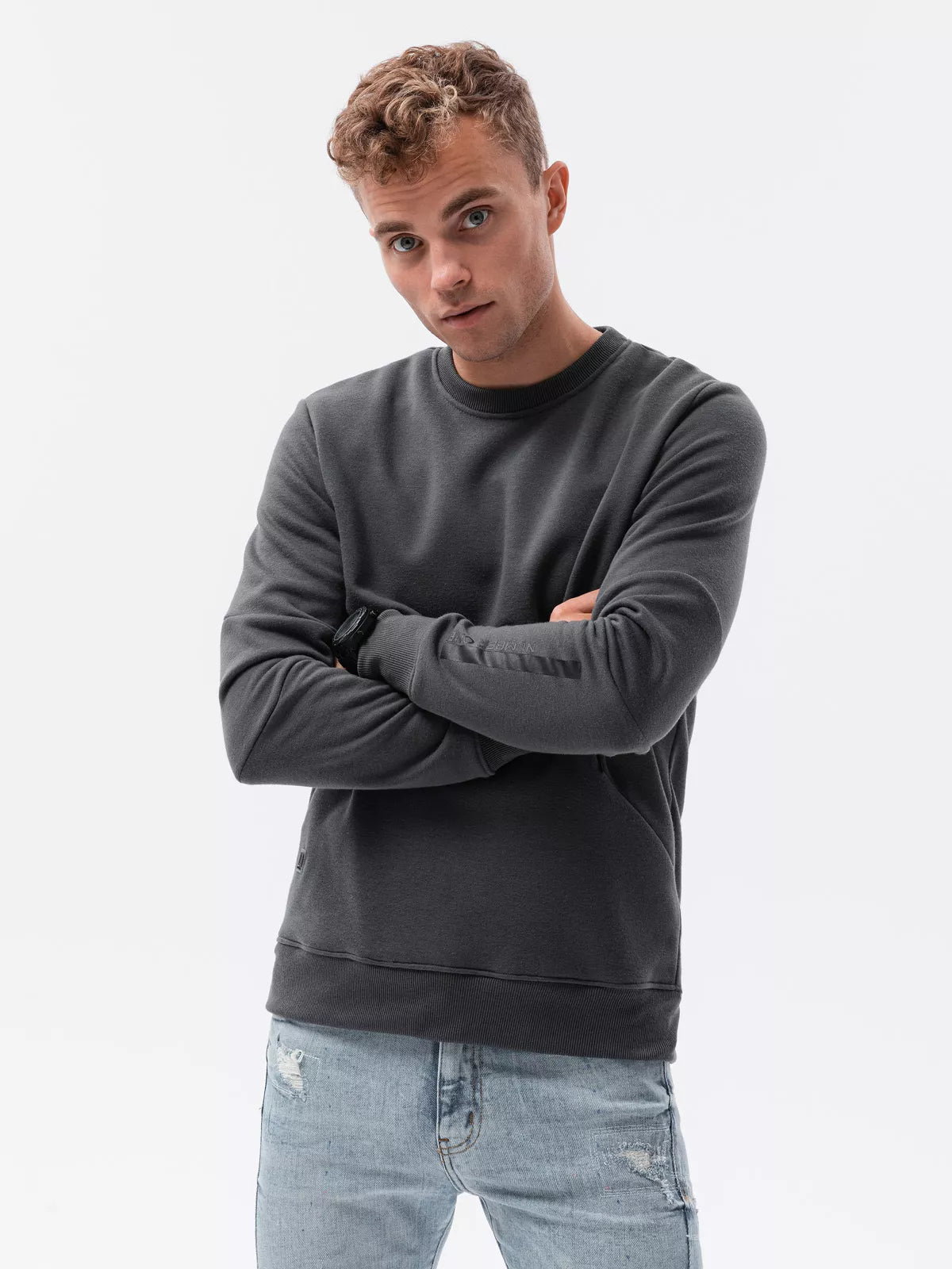 Dark gray men's sweater Inor