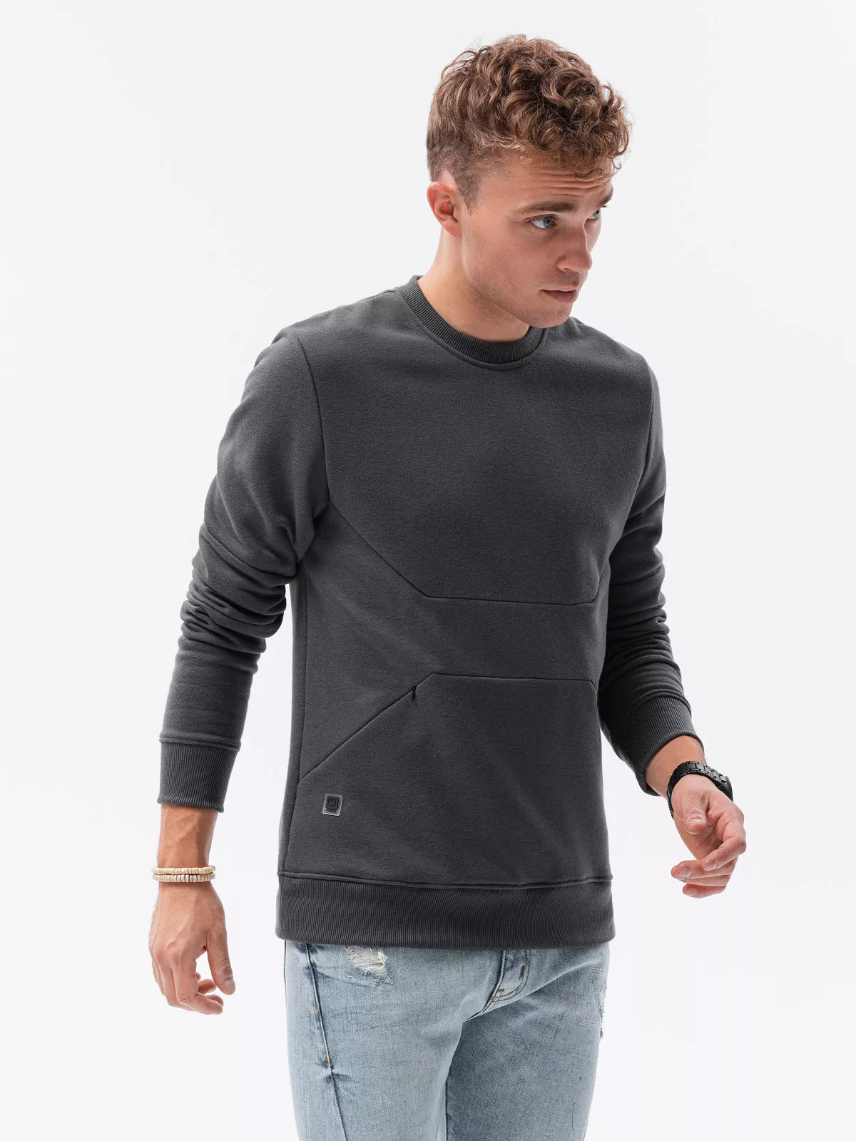 Dark gray men's sweater Inor