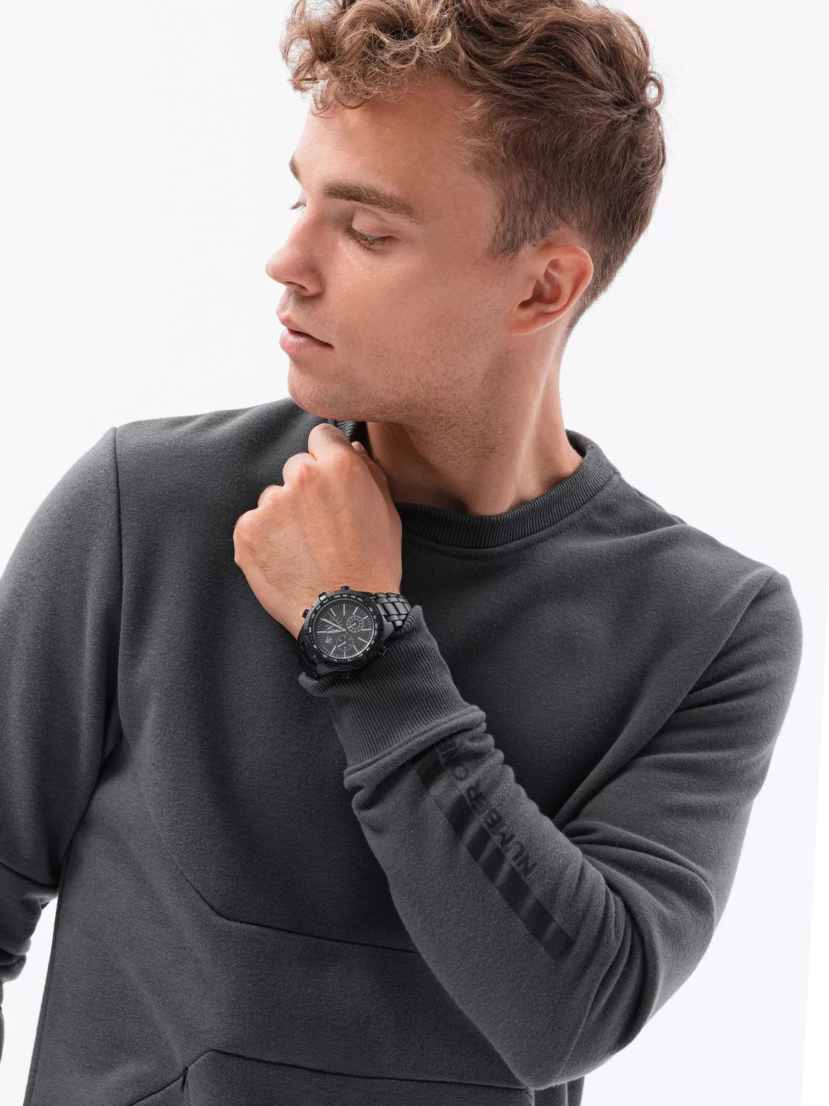 Dark gray men's sweater Inor