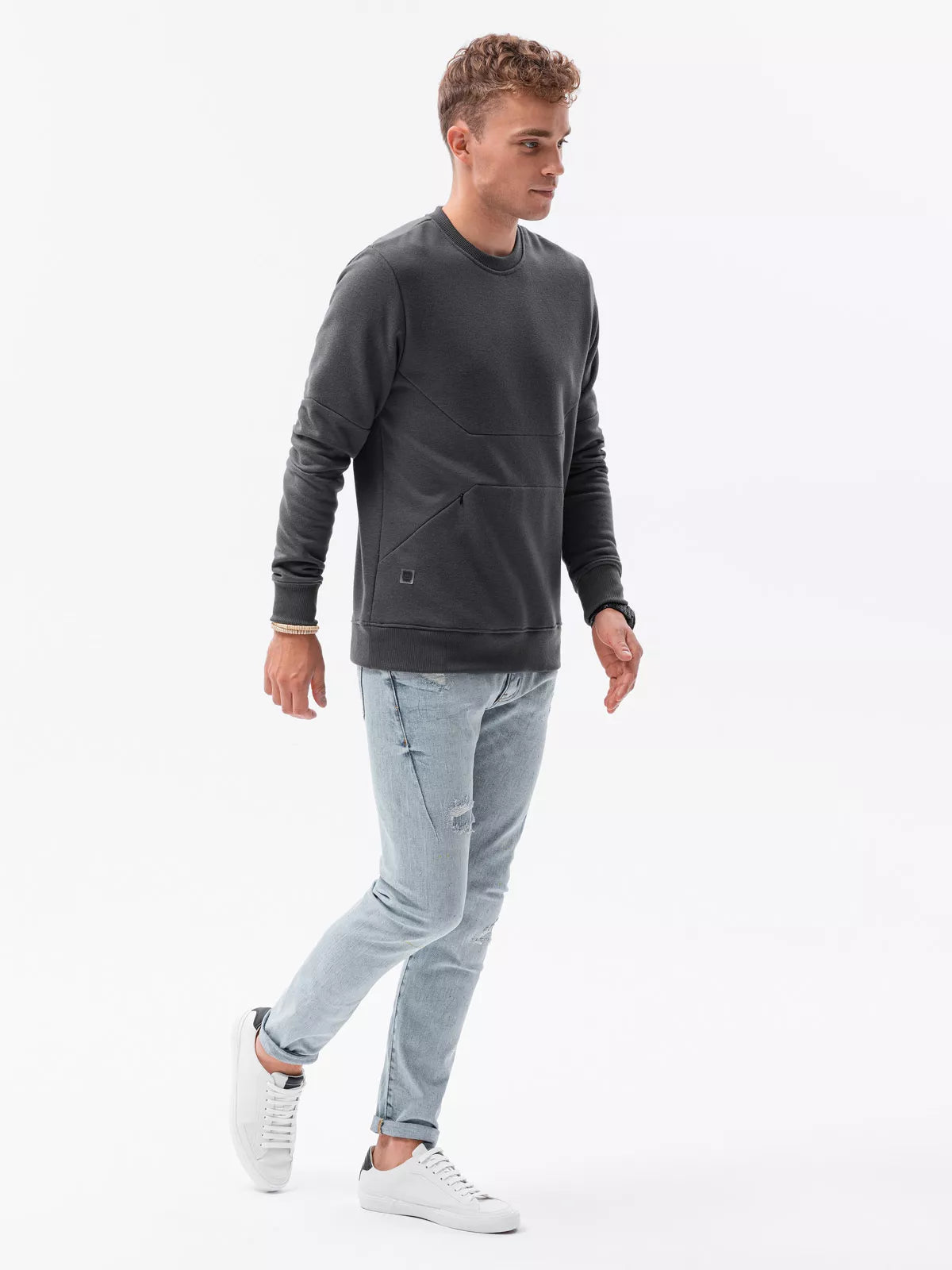 Dark gray men's sweater Inor