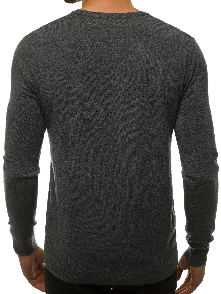 Men's sweater in dark gray color Robi