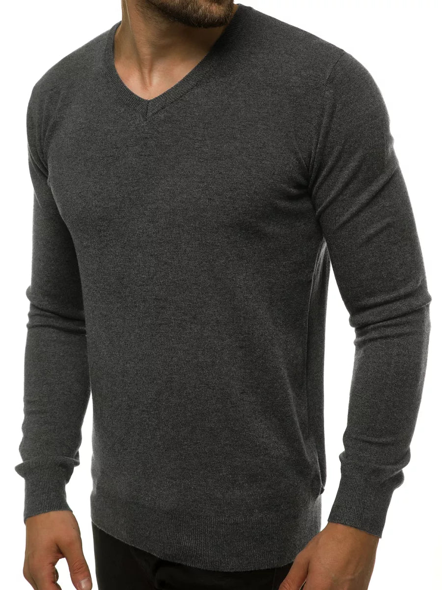 Men's sweater in dark gray color Robi