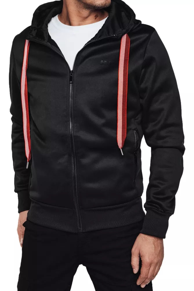 Black men's sweater Ziper