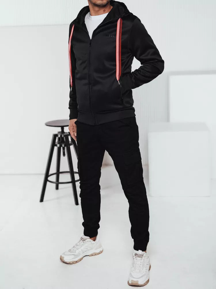 Black men's sweater Ziper