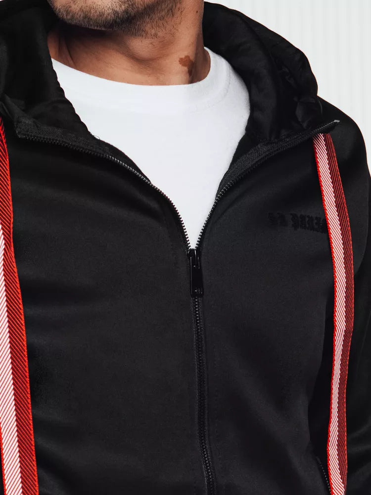 Black men's sweater Ziper