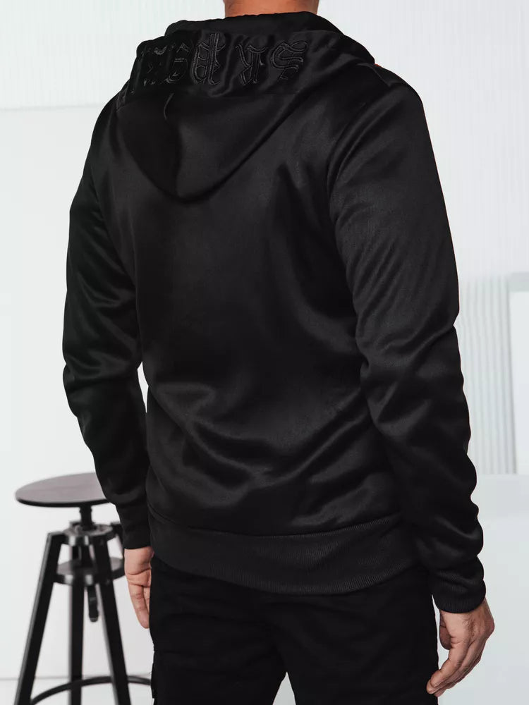 Black men's sweater Ziper