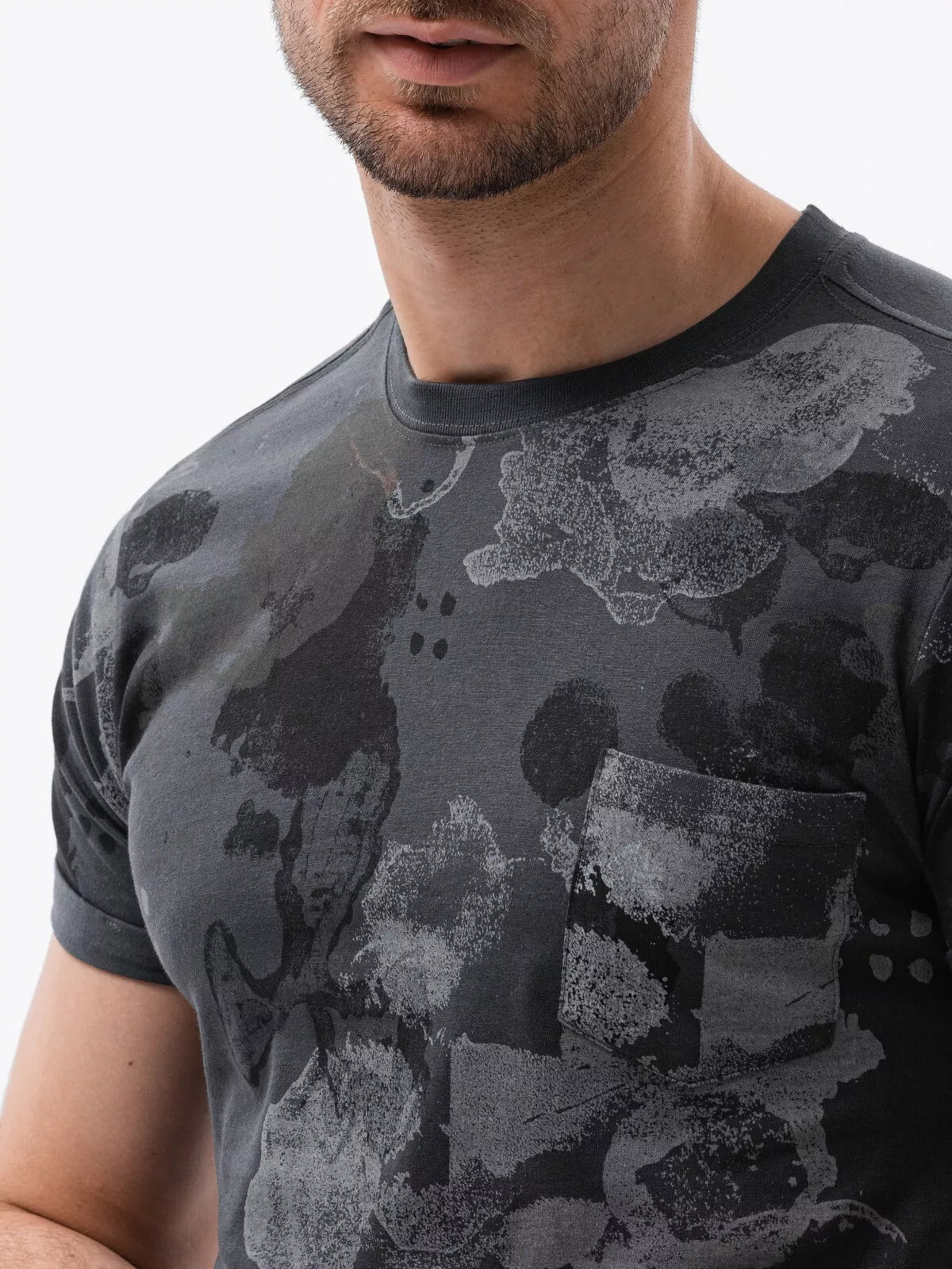 Dark gray men's shirt Komel