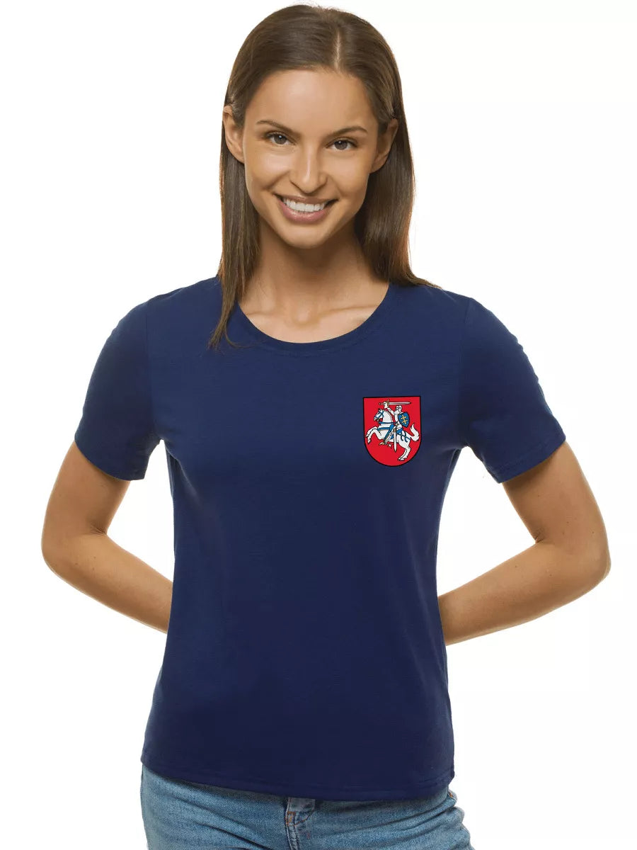 Women's navy blue T-shirt HERBAS